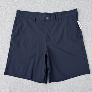 Old Navy Mens Tech Hybrid Chino Shorts 8 Inch Inseam Navy Blue Size 36 NWT